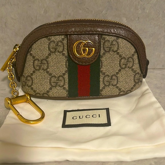 Gucci Accessories - 🦄 GUCCI Supreme Monogram Web Ophidia Dome Key Pouch 🦄